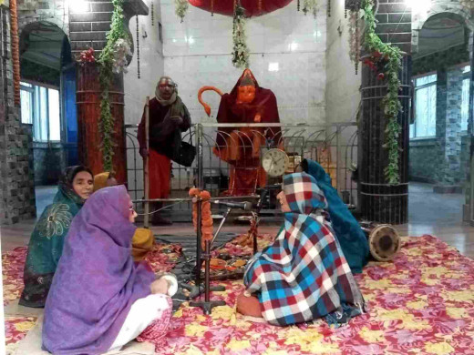 जोरों से चल रही रामघाट महावीर मंदिर निर्माण कार्य, 22 को होगी शिखर कलश स्थापना 